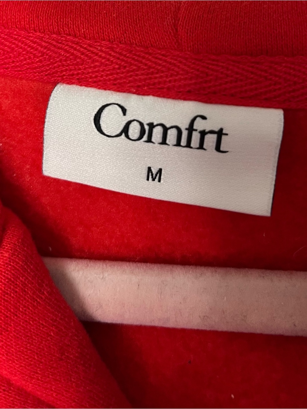 Comfrt Women's Red Full-Zip Hooded Sweatshirt-NWT - Picture 4 of 4